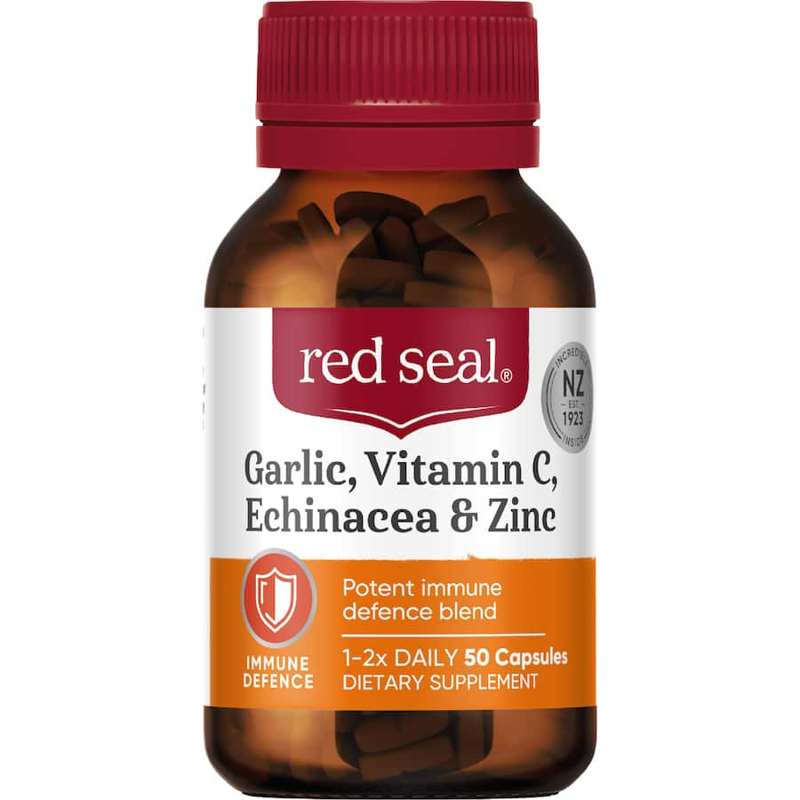 Red Seal Supplement Garlic, Vit C, Echinacea, Zinc
