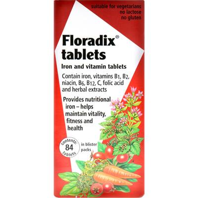 floradix iron & vitamin gluten free tablets