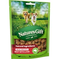 Nature's Gift Beef with Liver Mini Treats Dog Food