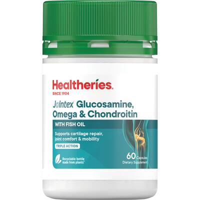 healtheries joint formula glucosamine omega & chondro