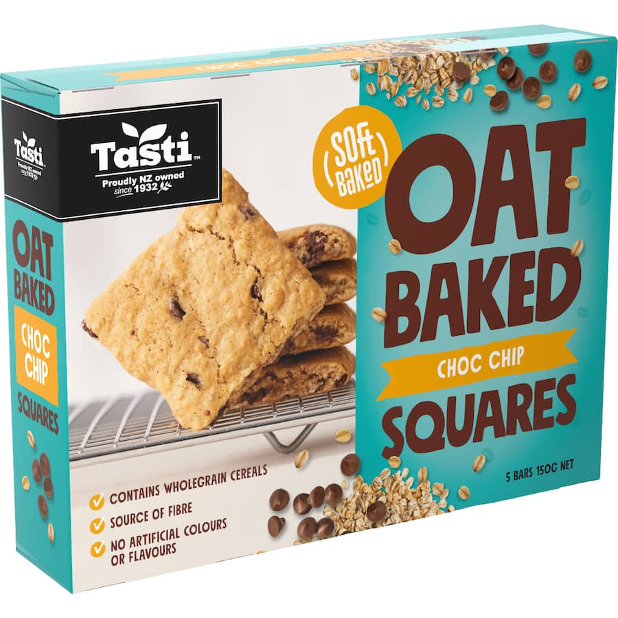 Buy Tasti Oat Bars Choc Chip online at Woolworths NZ