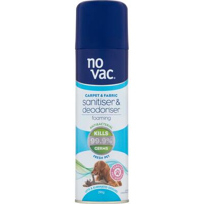 no vac carpet care deodoriser pet foam