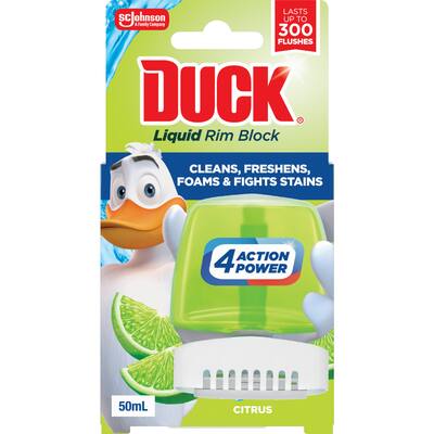 duck toilet flush lime splash