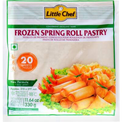 little chef spring roll pastry 330g