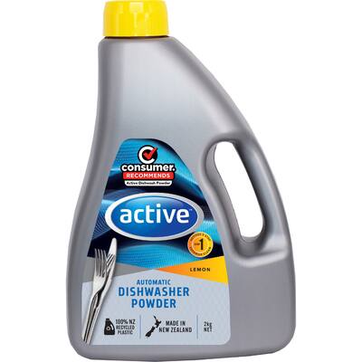 active dishwasher powder lemon