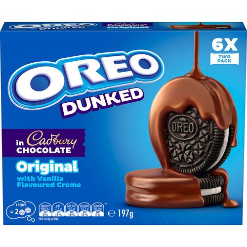 Oreo Creme Filled Biscuits Dunked In Cadbury Chocolate