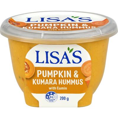 lisas hummus pumpkin & kumara