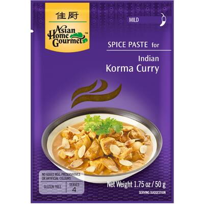 asian home gourmet recipe base korma curry