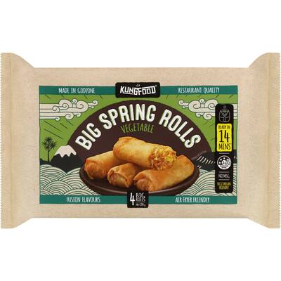 kungfood spring rolls vegetable 280g