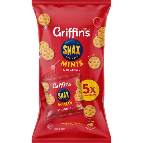 Griffin's Snax Crackers Minis Original 125g