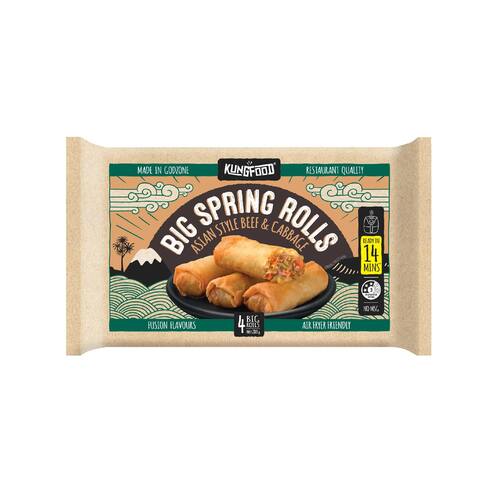 Kungfood Spring Rolls Beef & Cabbage 280g