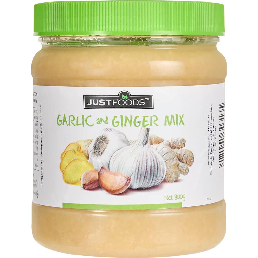 Just Foods Crushed Garlic & Ginger Mixed Jar