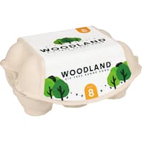 Woodland Free Range Grade 8 Eggs (6pk)
