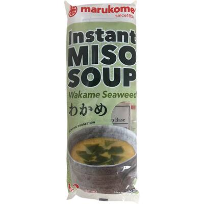 marukome instant soup miso paste wakame seaweed