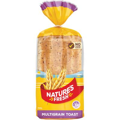 natures fresh toast bread multigrain