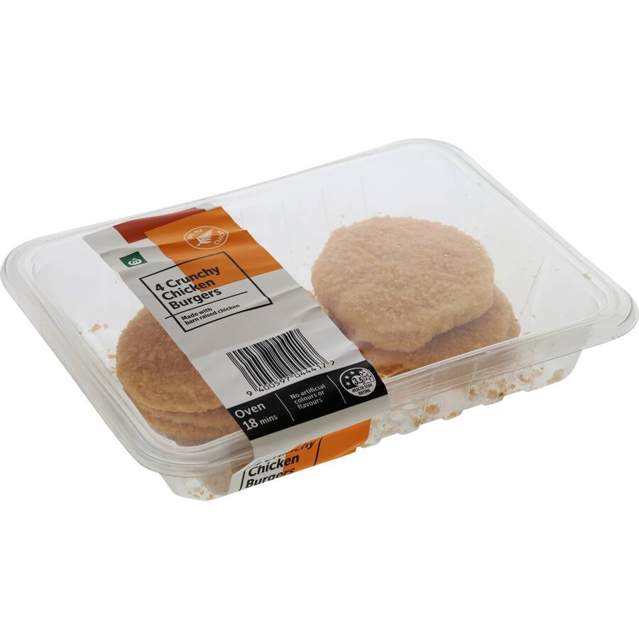 Woolworths Nz Chicken Burgers Crunchy