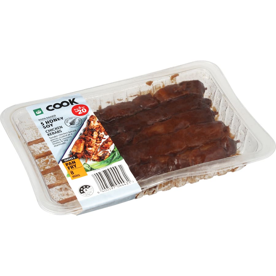 Woolworths Cook Nz Chicken Kebabs Honey Soy