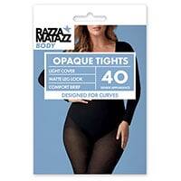 Razzamatazz Body Opaques Tights Size 2 Black 40 Denier