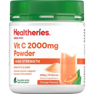 healtheries vitamin c powder 2000mg