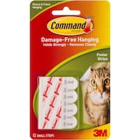 3m Command Hooks & Hangers Adhesive Poster Strips