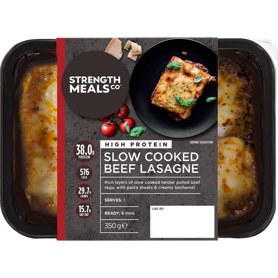 Strength Meals Co Beef Lasagne Slow Cooked
