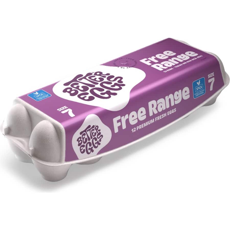 Buy Better Eggs Spca Eggs Free Range Size online at Woolworths NZ