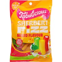 Rj's Fabulicious Sweets Sherbert Fizz Mixed Flavour