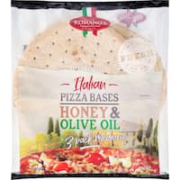 romano's pizza bases honey & olive oil medium (640g)