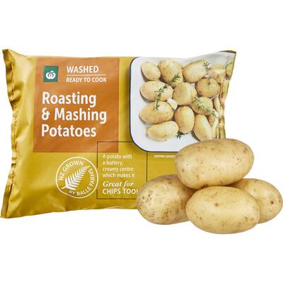 fresh vegetable potatoes roasting/mashing