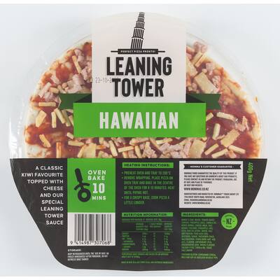 leaning tower pizza hawaiian