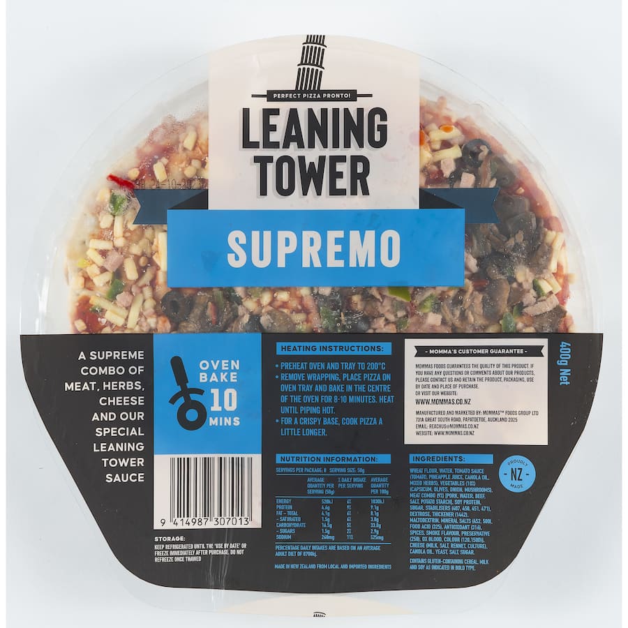 Leaning Tower Pizza Supreme