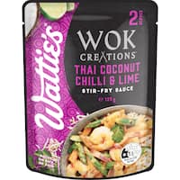 Watties Wok Creations Stir-Fry Sauce Thai Coconut Chilli & Lime
