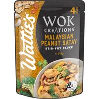 Watties Wok Creations Stir-Fry Sauce Malaysian Peanut Satay