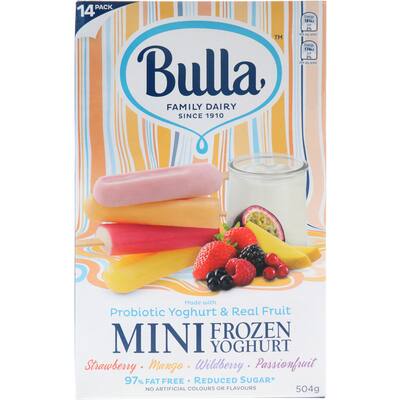 bulla fruit n frozen yoghurt minis