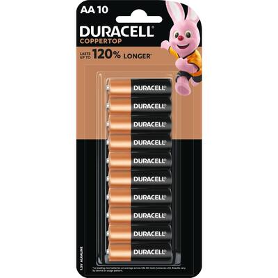 duracell aa battery coppertop