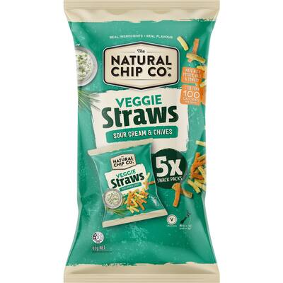 Corn snacks veggie straws sour cream 65g