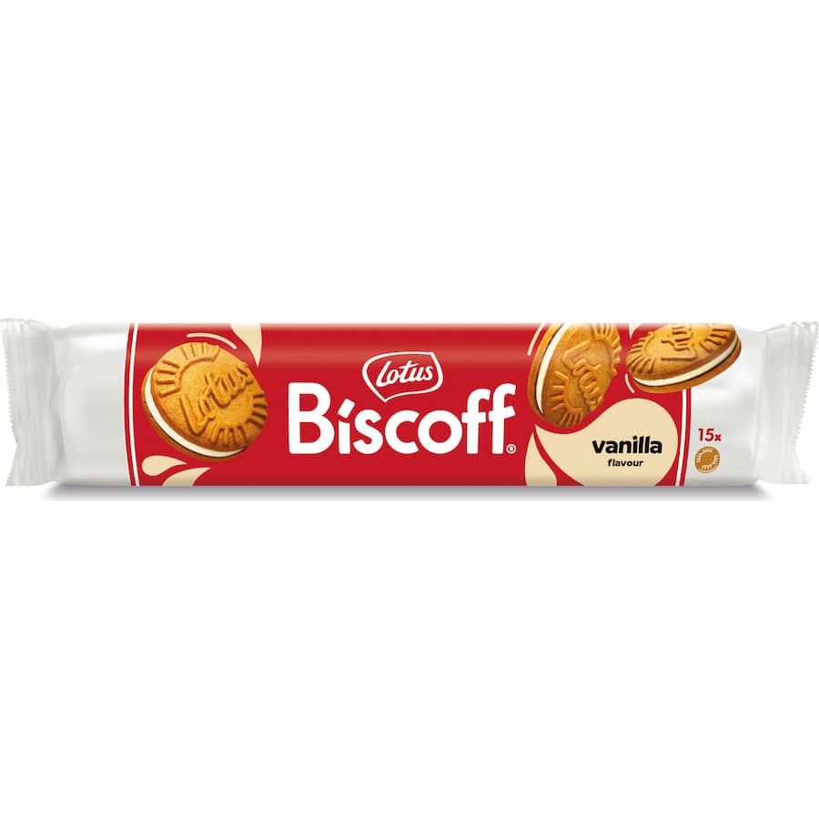 Lotus Creme Filled Biscuits Vanilla Sandwich