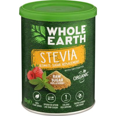 whole earth sugar substitute stevia raw sugar sweetener
