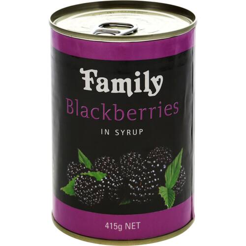 Family Blackberries In Syrup