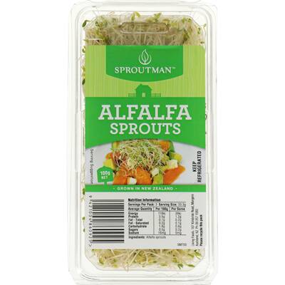 fresh vegetable sprouts alfalfa