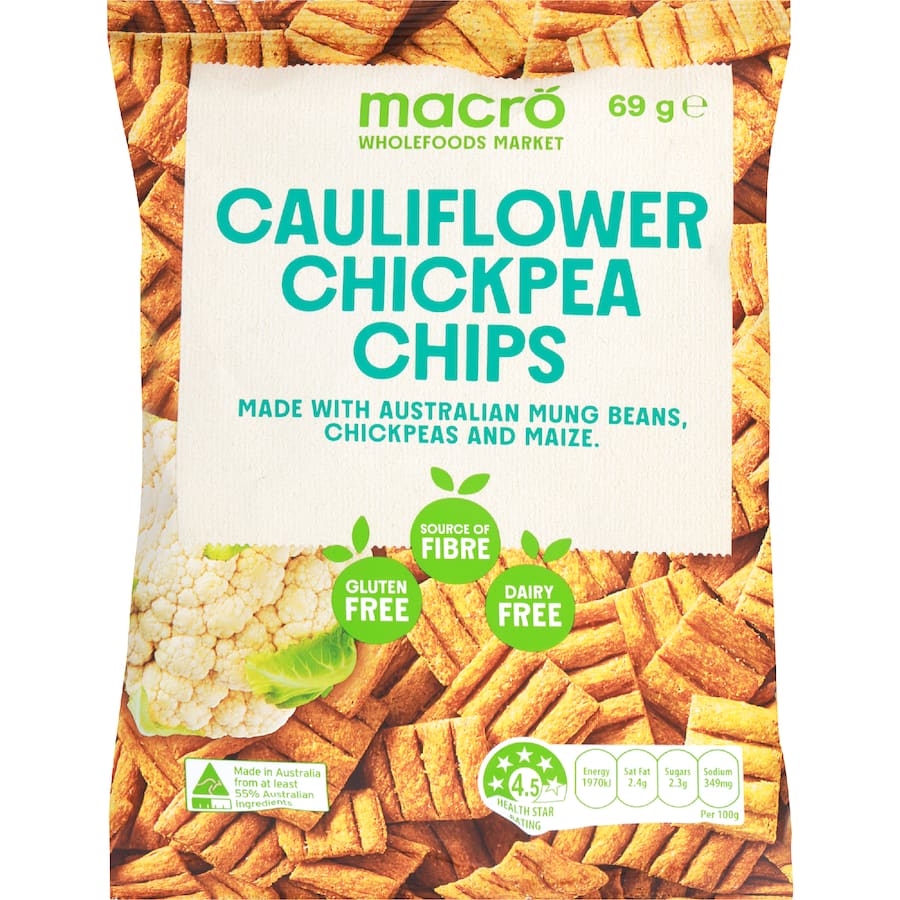 Macro Chickpea Chips Cauliflower