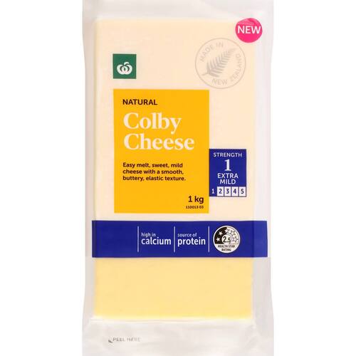 Countdown Cheese Colby 1 kg bunch
