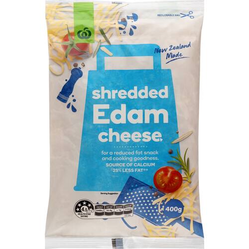 Countdown Shredded Edam Cheese 400g bunch