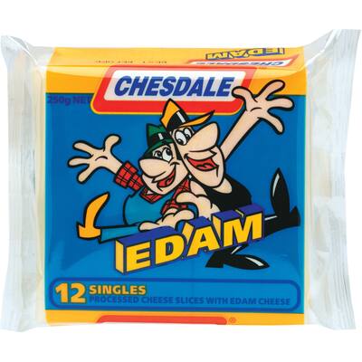 chesdale cheese slices edam