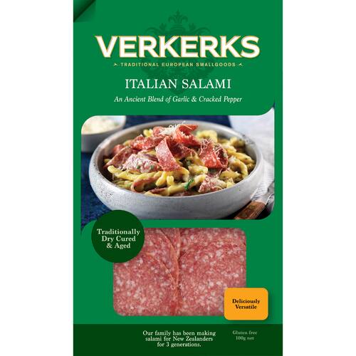 Verkerks Salami Sliced Italian (Med)