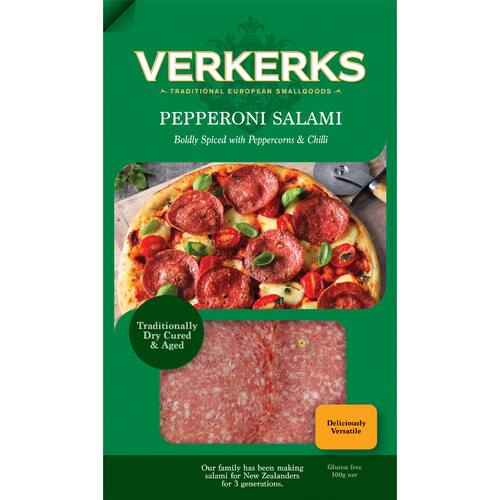 Verkerks Salami Sliced Pepperoni (Med)