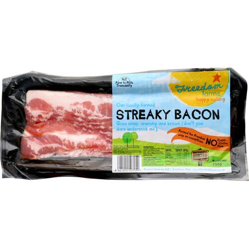 Freedom Farms Streaky Bacon Free Farmed