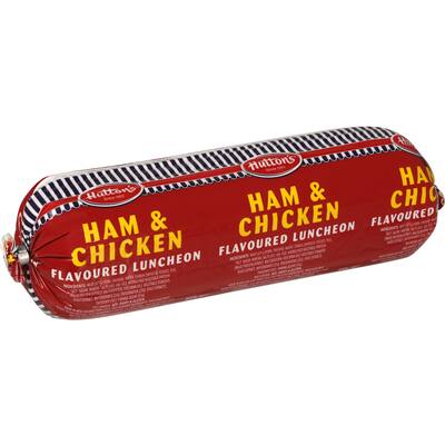 huttons luncheon sausage ham & chicken