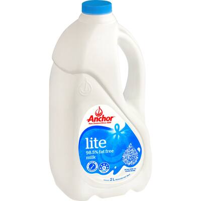 anchor milk lite 98.5% fat free