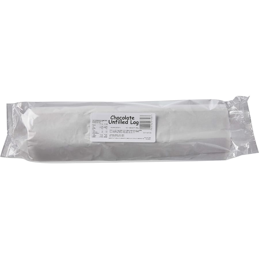 Waikato Cakes Cake Log Chocolate Unfilled Roll